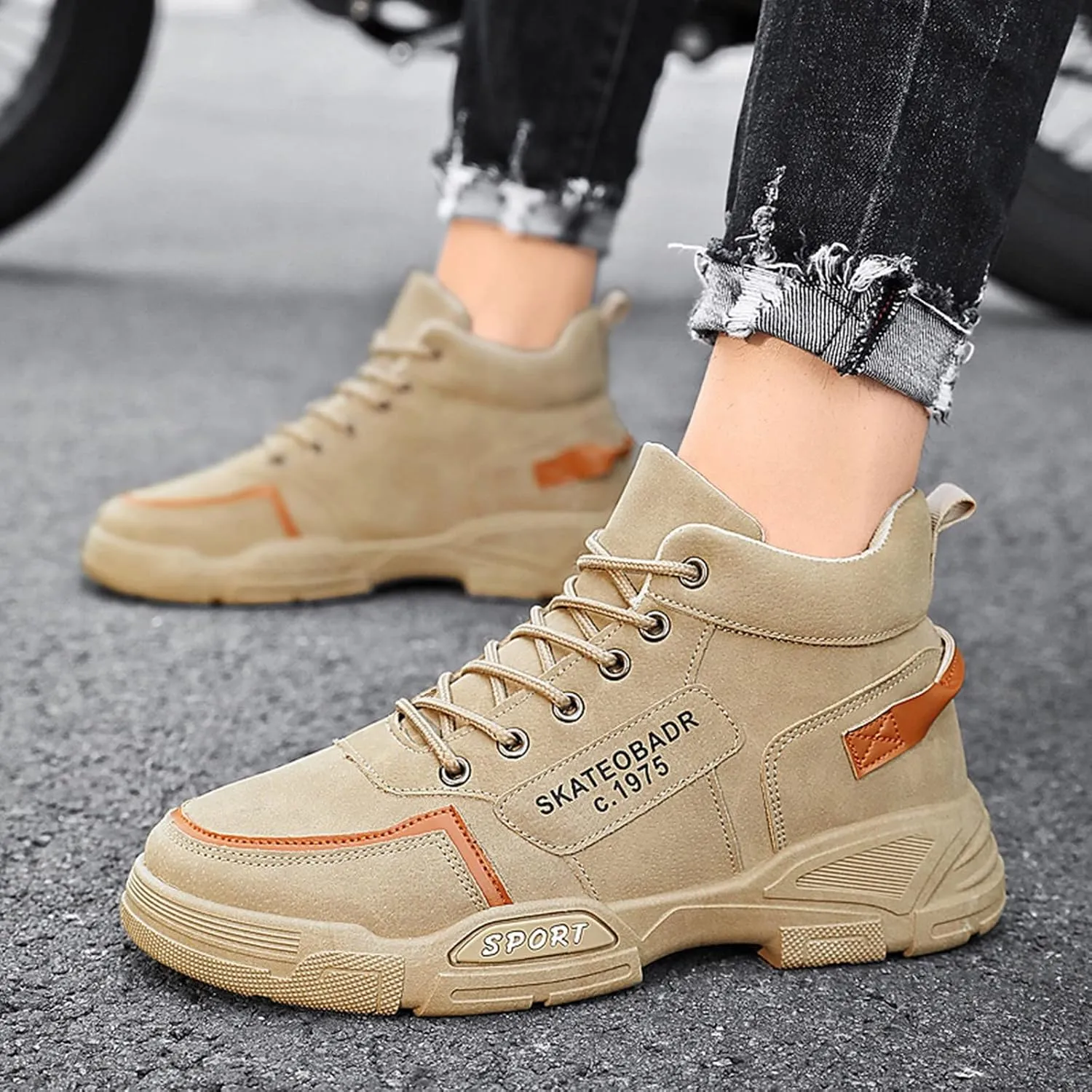 Slip on Walking Shoes Men Comfort Memory Foam Breathable Hiking Shoes Lightweight Fashion Sneakers Non Slip Arch Support Vacation Training Gym Shoes Wide Width