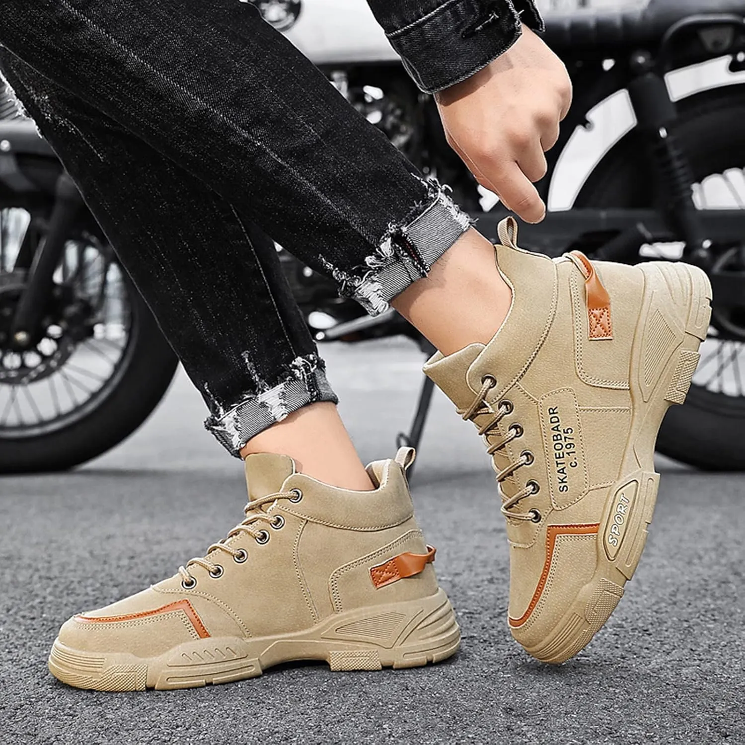Slip on Walking Shoes Men Comfort Memory Foam Breathable Hiking Shoes Lightweight Fashion Sneakers Non Slip Arch Support Vacation Training Gym Shoes Wide Width