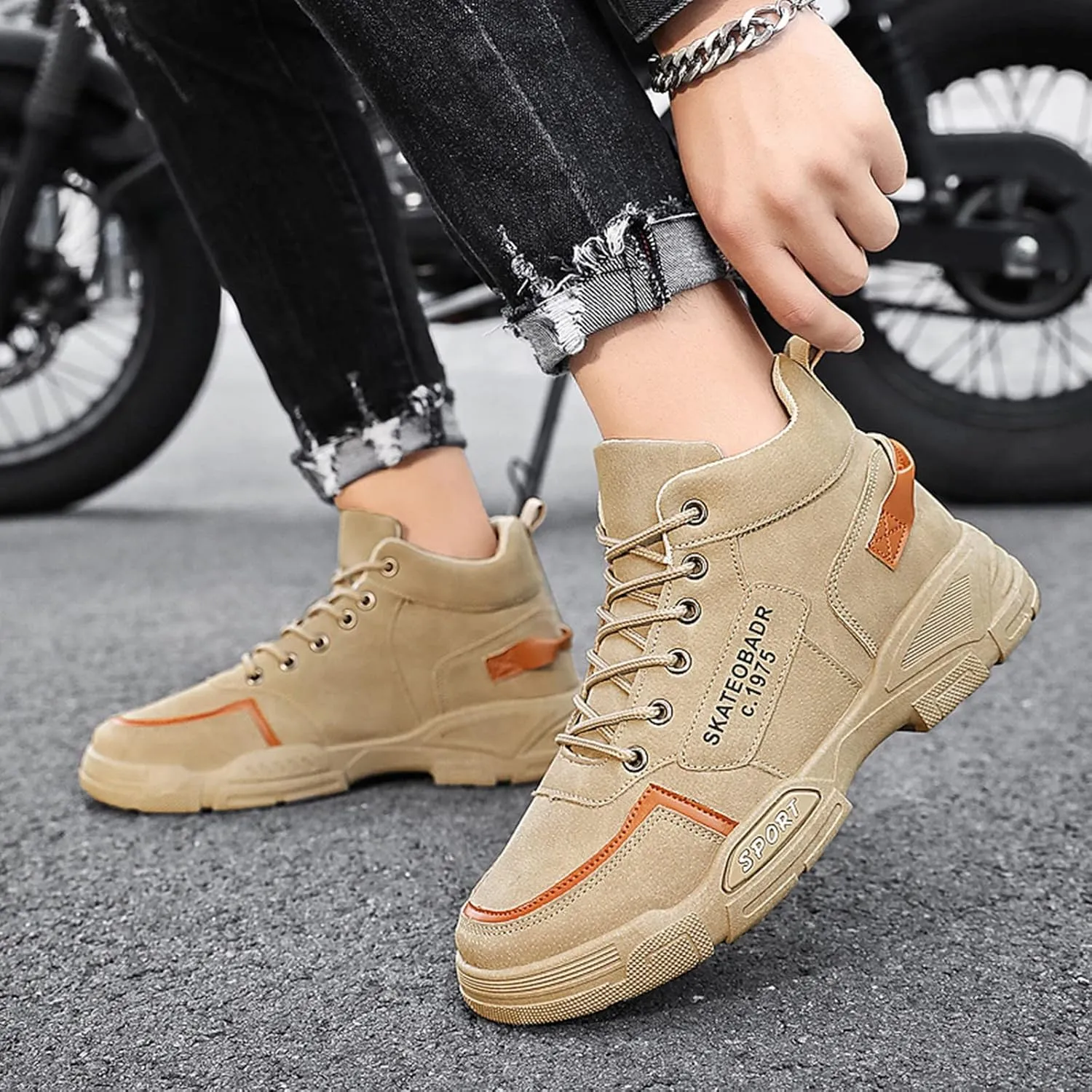 Slip on Walking Shoes Men Comfort Memory Foam Breathable Hiking Shoes Lightweight Fashion Sneakers Non Slip Arch Support Vacation Training Gym Shoes Wide Width