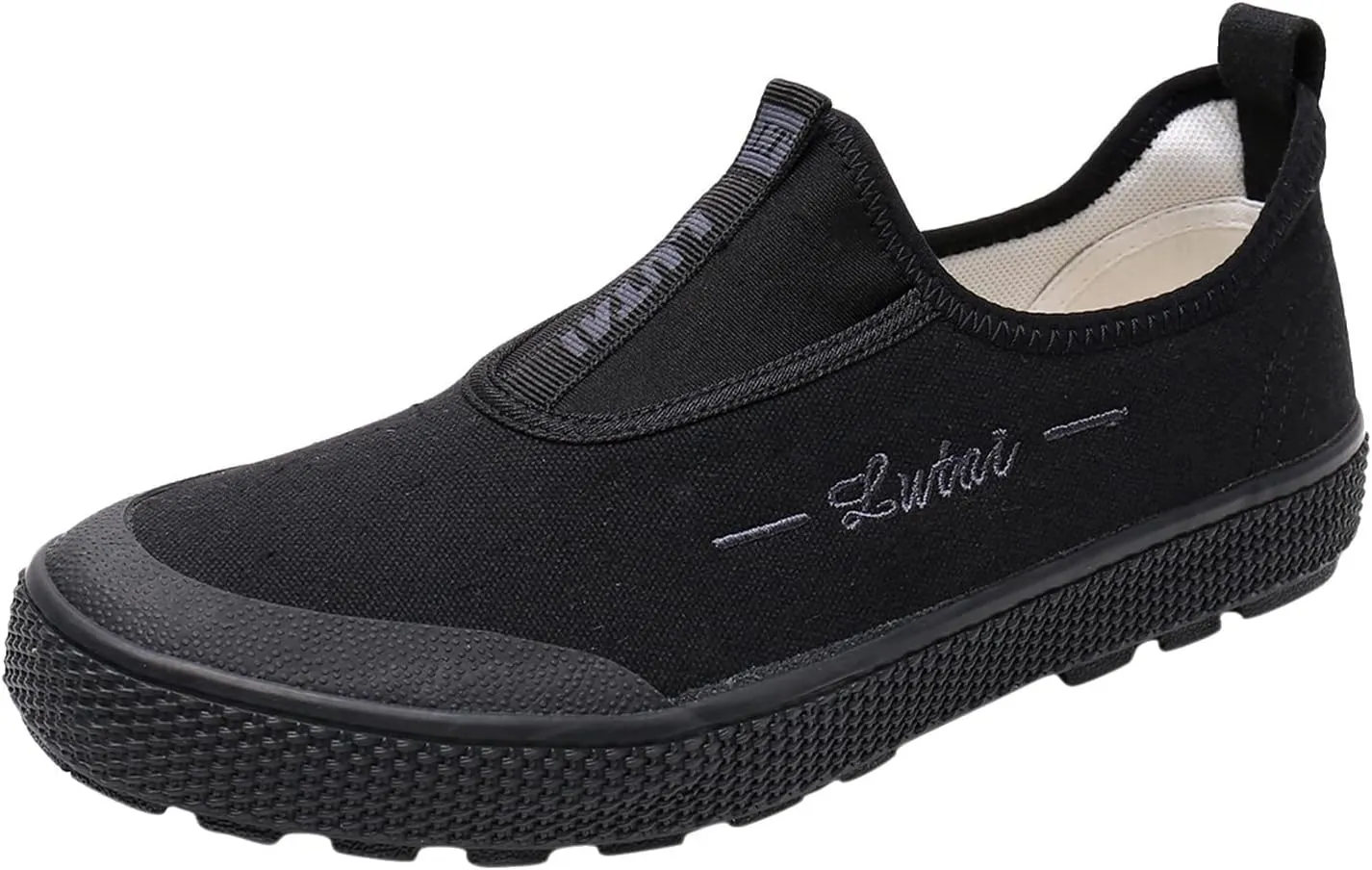 Slip on Walking Shoes Men Comfortable Memory Foam Breathable Fashion Sneakers Non Slip Arch Support Cushioning Workout Tennis Shoes Wide Width