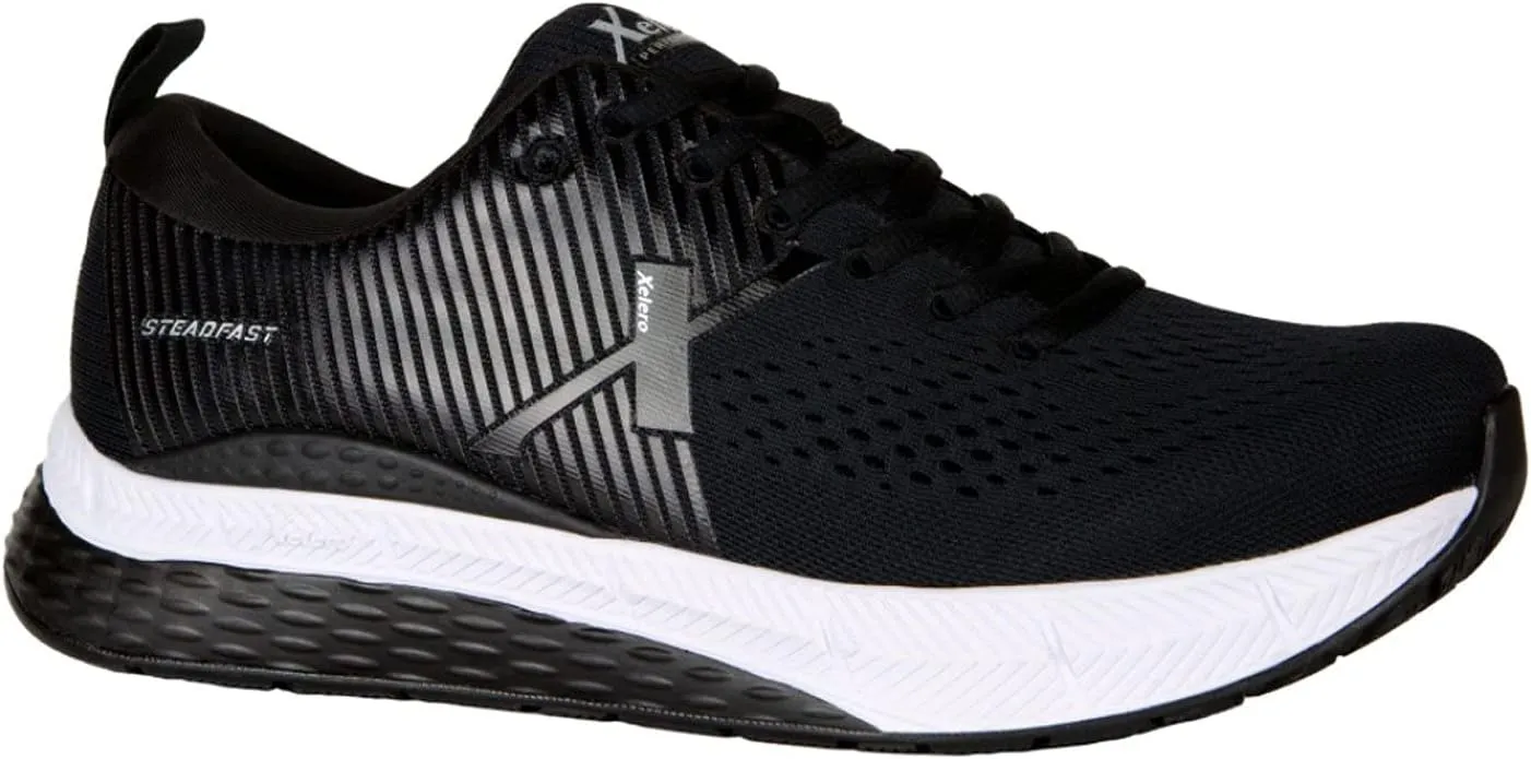 Steadfast Men's Orthopedic Walking/Running Shoes - Black/Black
