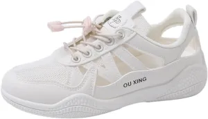 Summer Women's Mesh Sneakers - Breathable Lightweight Walking Shoes with Cushioned Insole & Durable Outsole for Driving, Casual Wear
