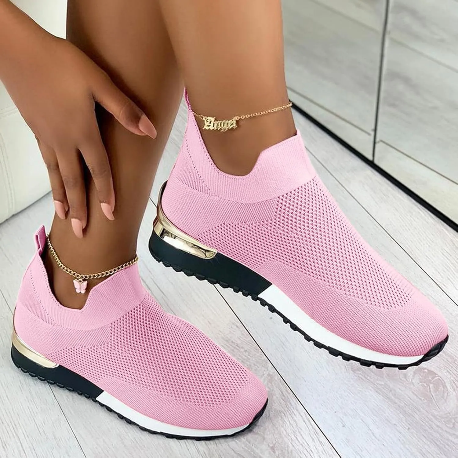 Trail Running Shoes Women Orthopedic Shoes for Women Wide Width Dressy Black Dress Shoes for Women Wide Womens Walking Shoes Slip On Sneakers Wide Width Zapatos para Trabajo De Mujer
