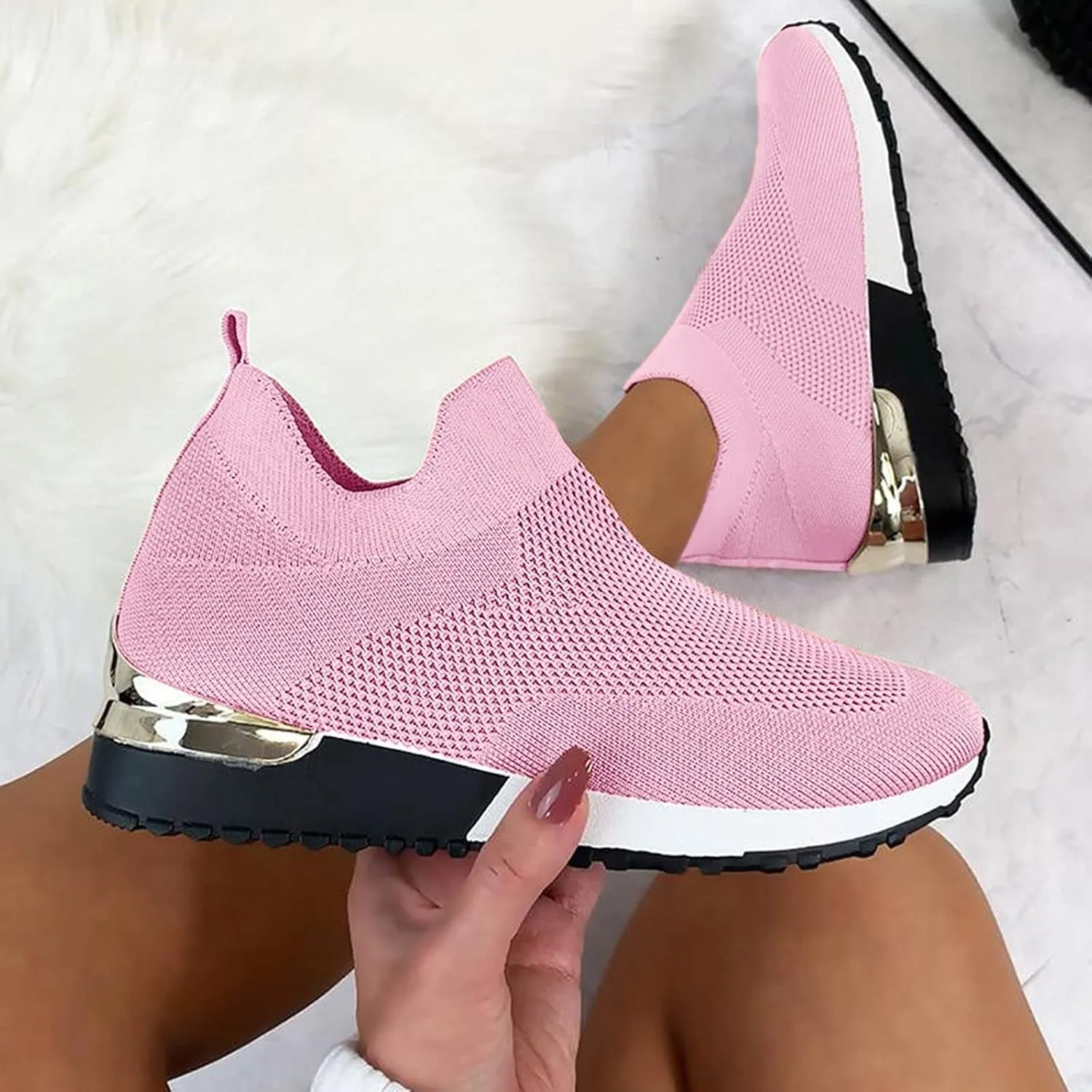Trail Running Shoes Women Orthopedic Shoes for Women Wide Width Dressy Black Dress Shoes for Women Wide Womens Walking Shoes Slip On Sneakers Wide Width Zapatos para Trabajo De Mujer