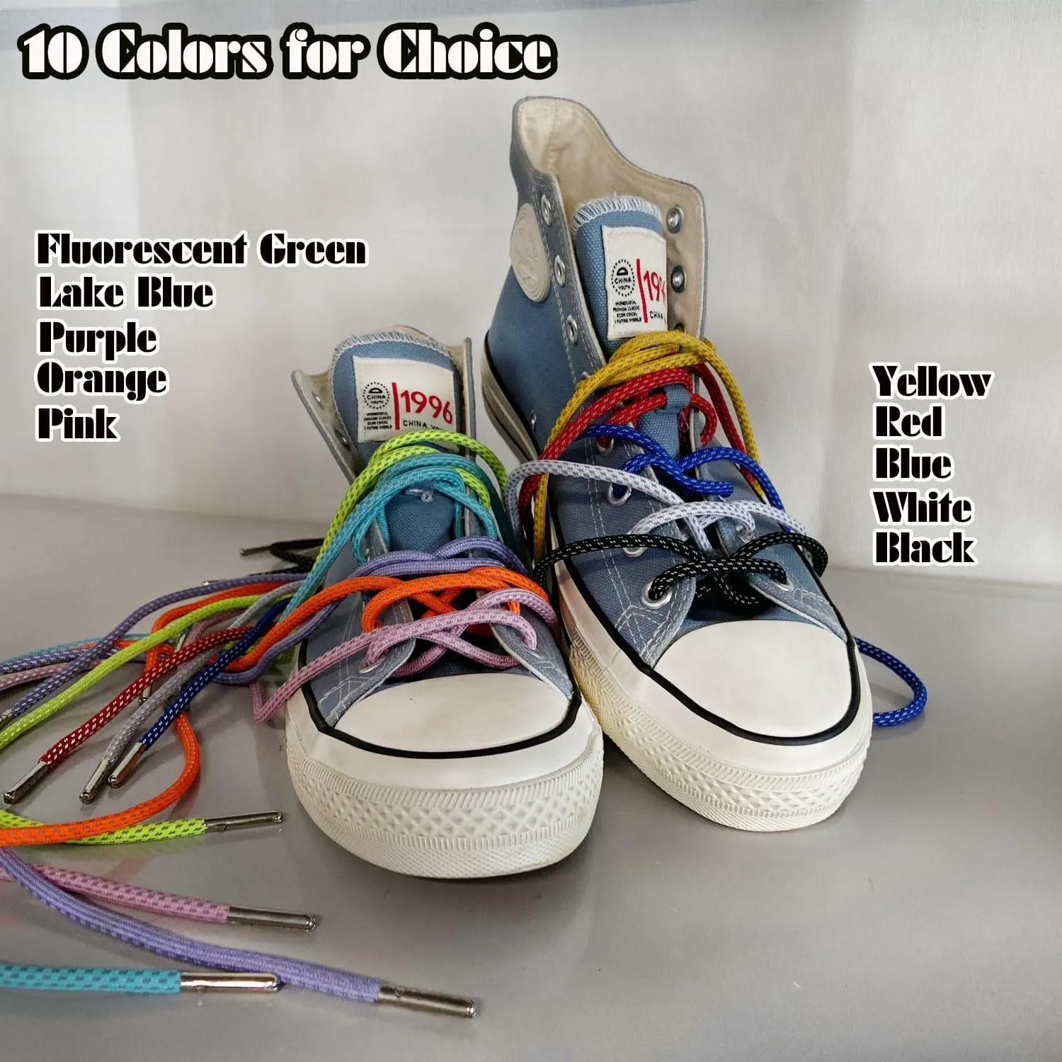 VASGO Round Shoe Laces Reflective for Sneakers