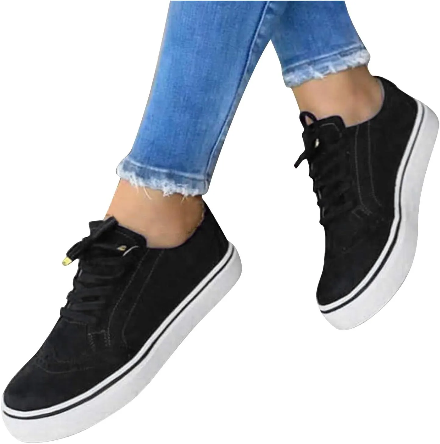 Wedge Sneakers for Women Comfortable Dressy Orthopedic Shoes for Women Dressy Wide Slip On Gym Shoes Womens Sneakers Casual Zapatos De Mujer Antideslizante para Cocina