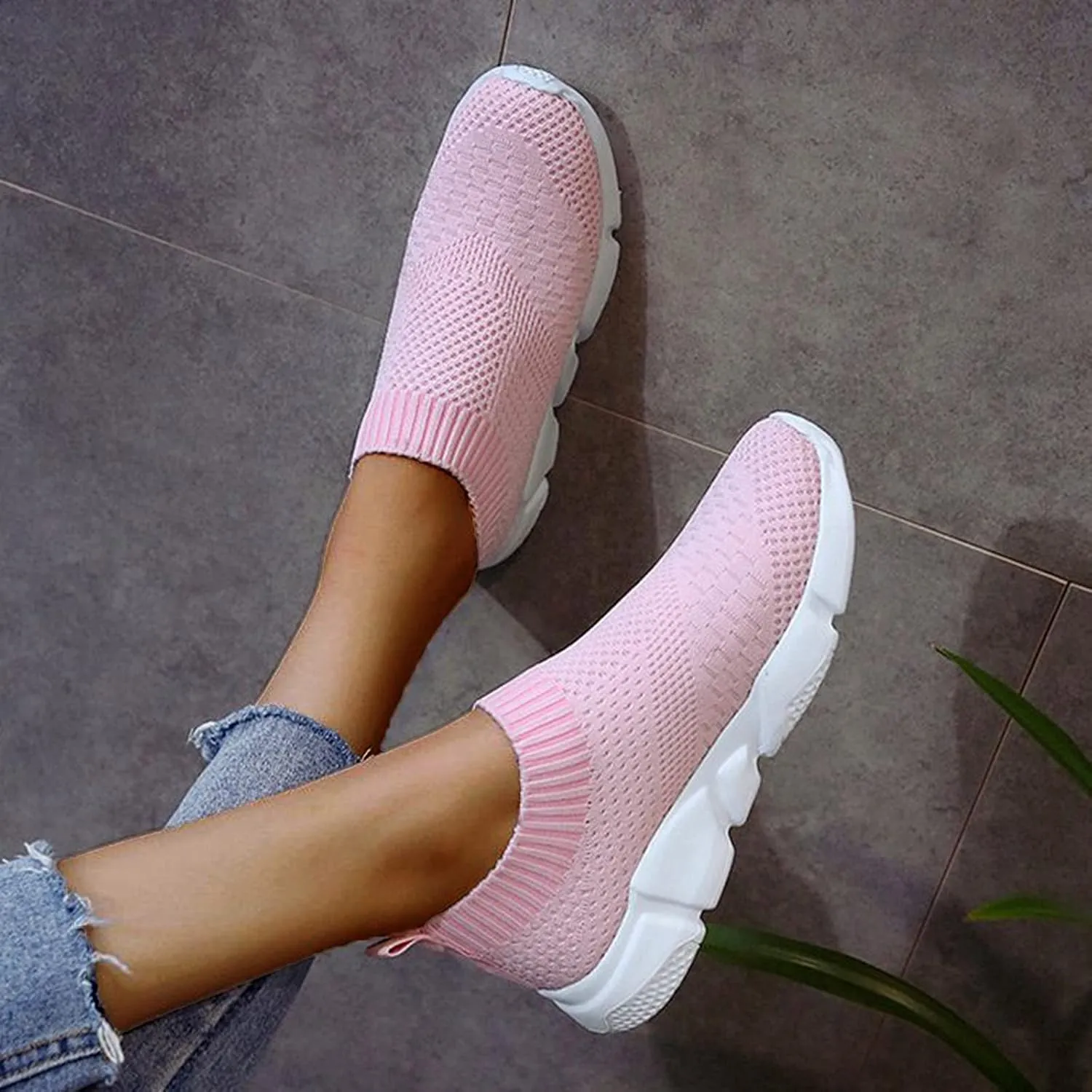 White Casual Sneakers for Women Wide Womens Winter Running Shoes Size 9.5 Slip On Tennis Shoes Women Wide White High Top Platform Sneakers for Women Slip On Walking Shoes Women Arch Support