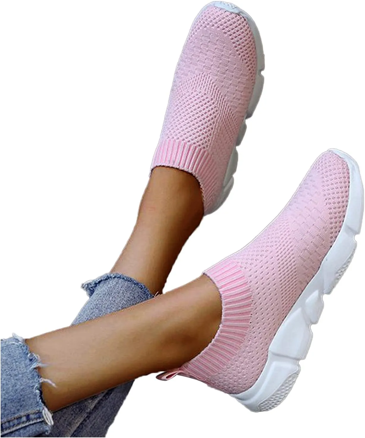 White Casual Sneakers for Women Wide Womens Winter Running Shoes Size 9.5 Slip On Tennis Shoes Women Wide White High Top Platform Sneakers for Women Slip On Walking Shoes Women Arch Support