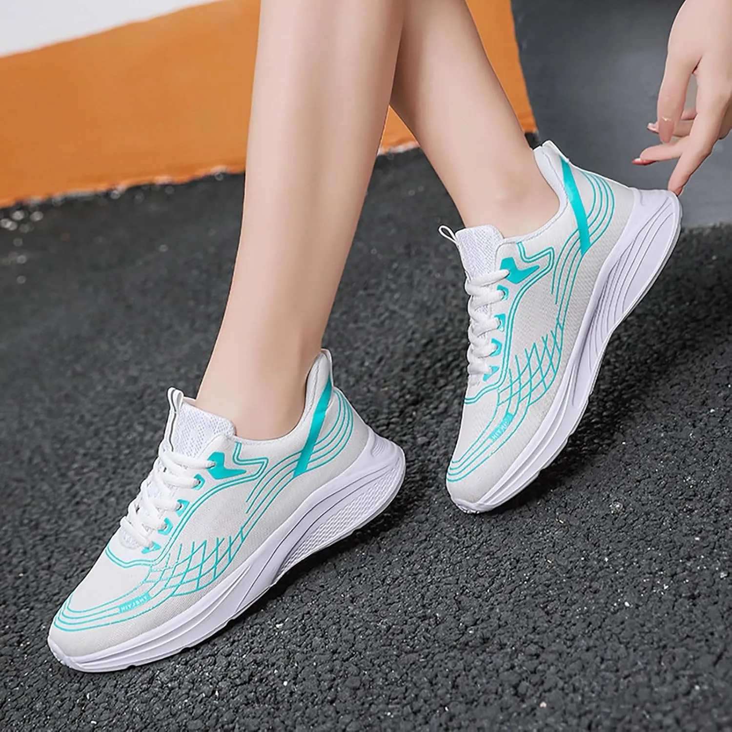 White High Top Sneakers for Women Wide Width Walking Shoes Women Arch Support Wide Walking Shoes for Women Slip Ons Running Shoes for Women Wide Fit Size 9 Wide Women's Round Toe Slip On Tennis Shoes