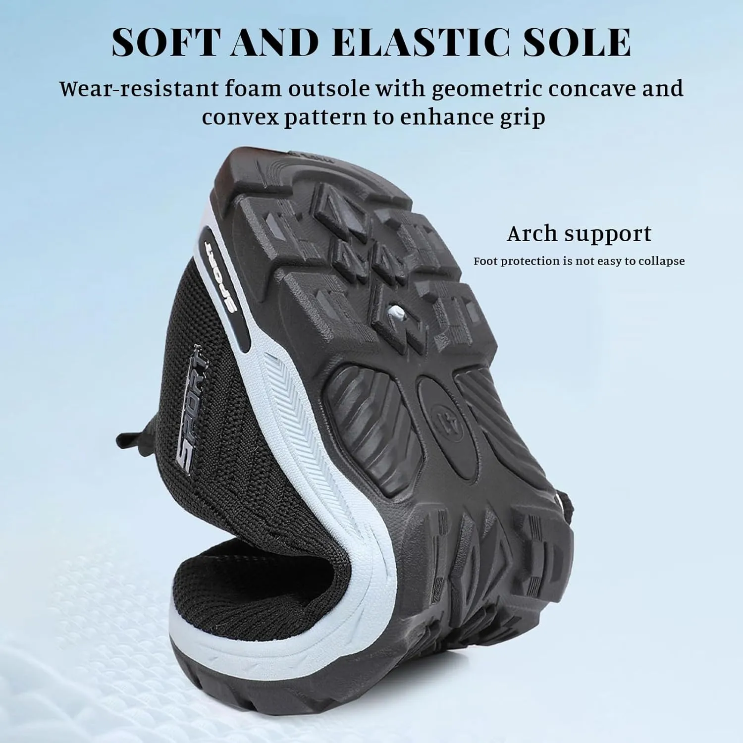 Women Men Slip On Walking Running Shoes Casual Breathable Walking Shoes Sport Athletic Sneakers Gym Tennis Slip On Comfortable Lightweight Shoe Non Slip Work Sport Athletic Trainer with Arch Support