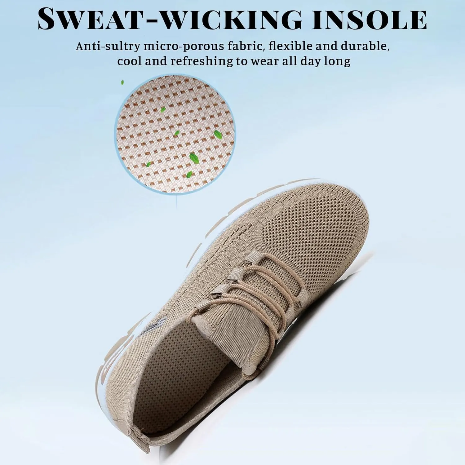 Women Men Slip On Walking Running Shoes Casual Breathable Walking Shoes Sport Athletic Sneakers Gym Tennis Slip On Comfortable Lightweight Shoe Non Slip Work Sport Athletic Trainer with Arch Support