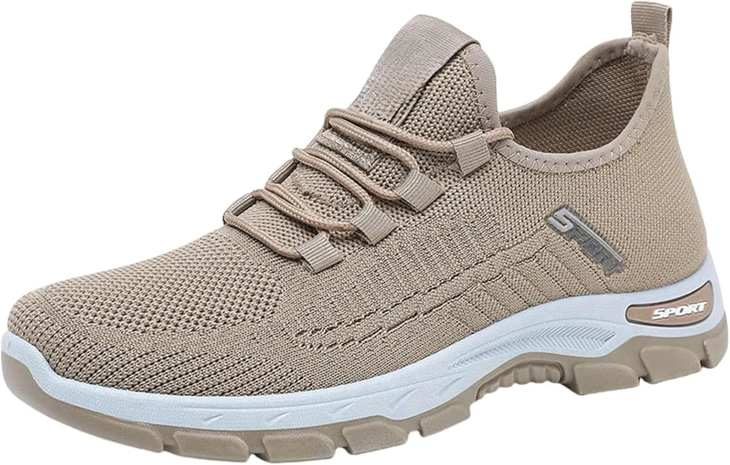 Women Men Slip On Walking Running Shoes Casual Breathable Walking Shoes Sport Athletic Sneakers Gym Tennis Slip On Comfortable Lightweight Shoe Non Slip Work Sport Athletic Trainer with Arch Support