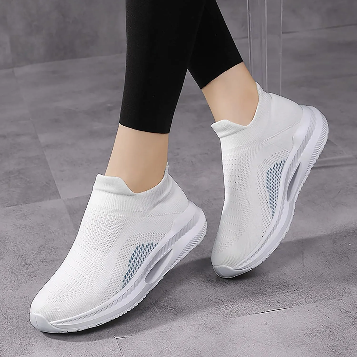 Women Sneakers Black Size 9 Womens Pull On Sneakers Women Slip On Shoes High Top Sneakers for Women Ankle Support Tenis para Caminar De Mujer Comodos