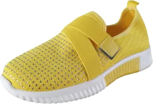 Women Tennis Shoes Soft Women’s Tennis Shoes Slip on Sneakers Women Breathable Mesh Walking Womens Sneakers