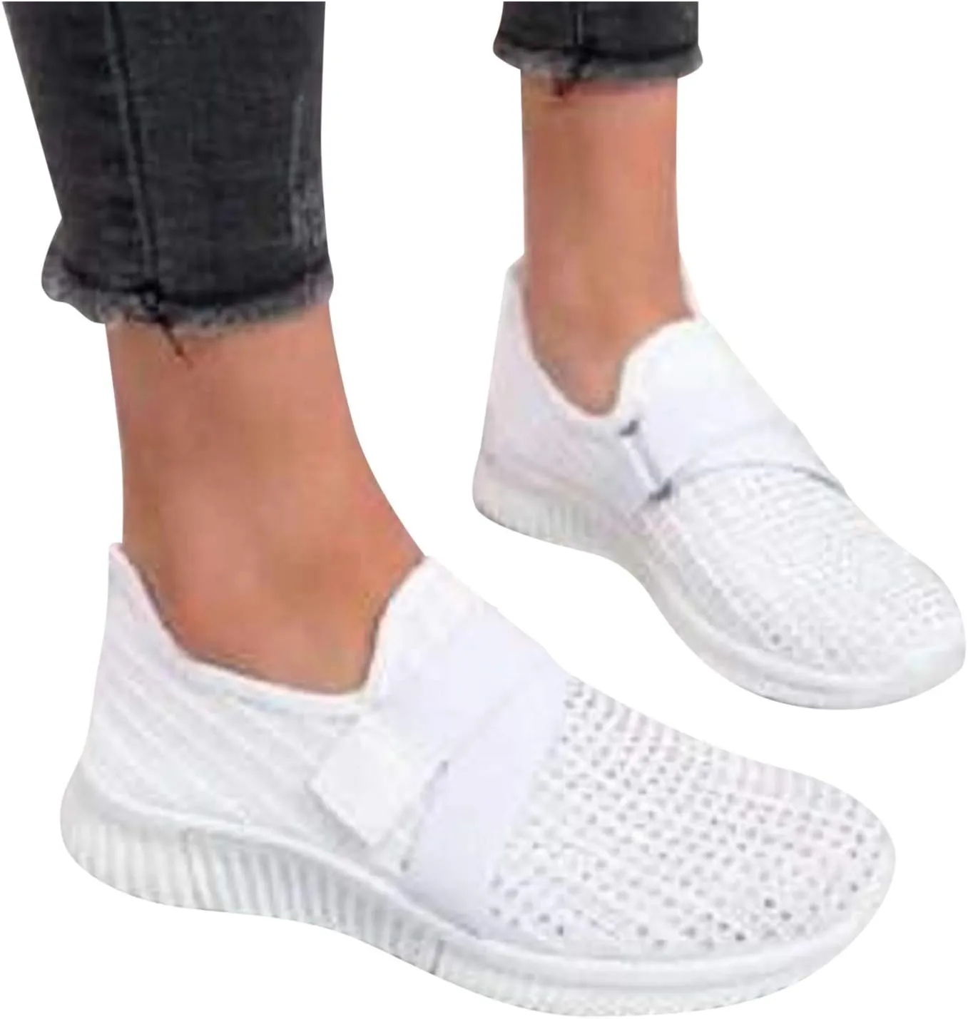 Women Tennis Shoes Soft Women’s Tennis Shoes Slip on Sneakers Women Breathable Mesh Walking Womens Sneakers