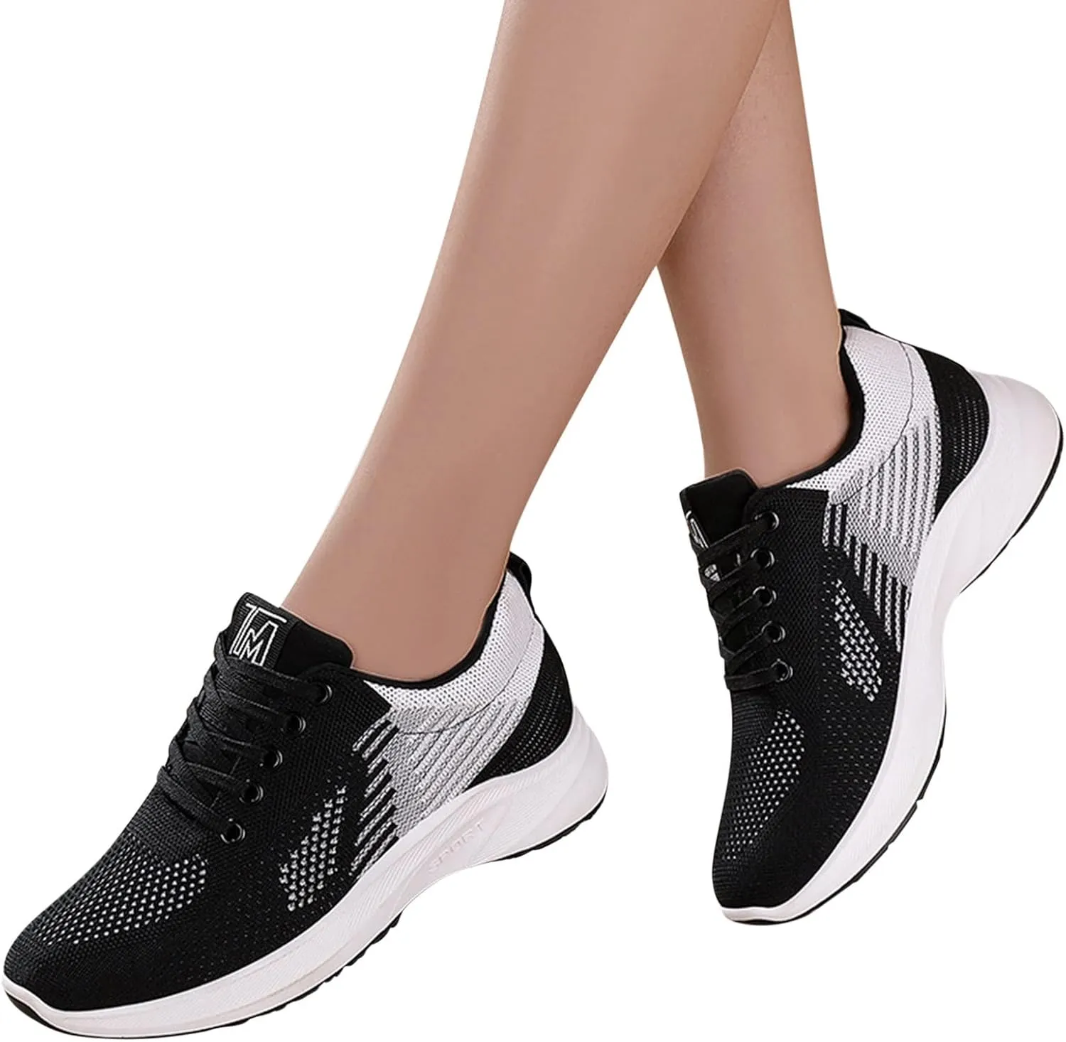 Womens Black Fashion Sneakers 2023 Slip On Walking Shoes for Women with Arch Support Black Sneakers for Women Slip On Casual Walking Sneakers for Women Trendy Slip On Walking Shoes Women Comfortable
