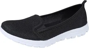Women's Breathable Mesh Shoes Comfortable Walking Driving Shoes Soft Flat Soled Shoes Lightweight Elderly Shoes