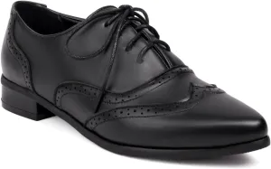 Women's Brogues Lace up Western Shoes Closed Pointed Toe Classic Party Comfortable Business Oxfords Chunky Formal Dating Wedding Vintage Floral-Printed Low Block Heeled All Weather Heels