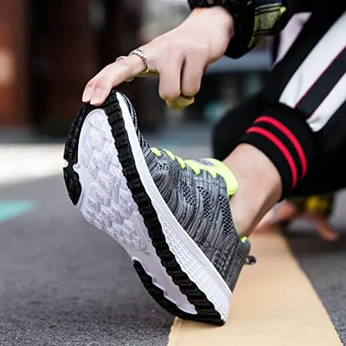 Women's Casual Breathable Sneakers，Comfortable Solid Color Lace Up Running Tennis Jogging Sneakers, Low Top Running Shoes Footwear