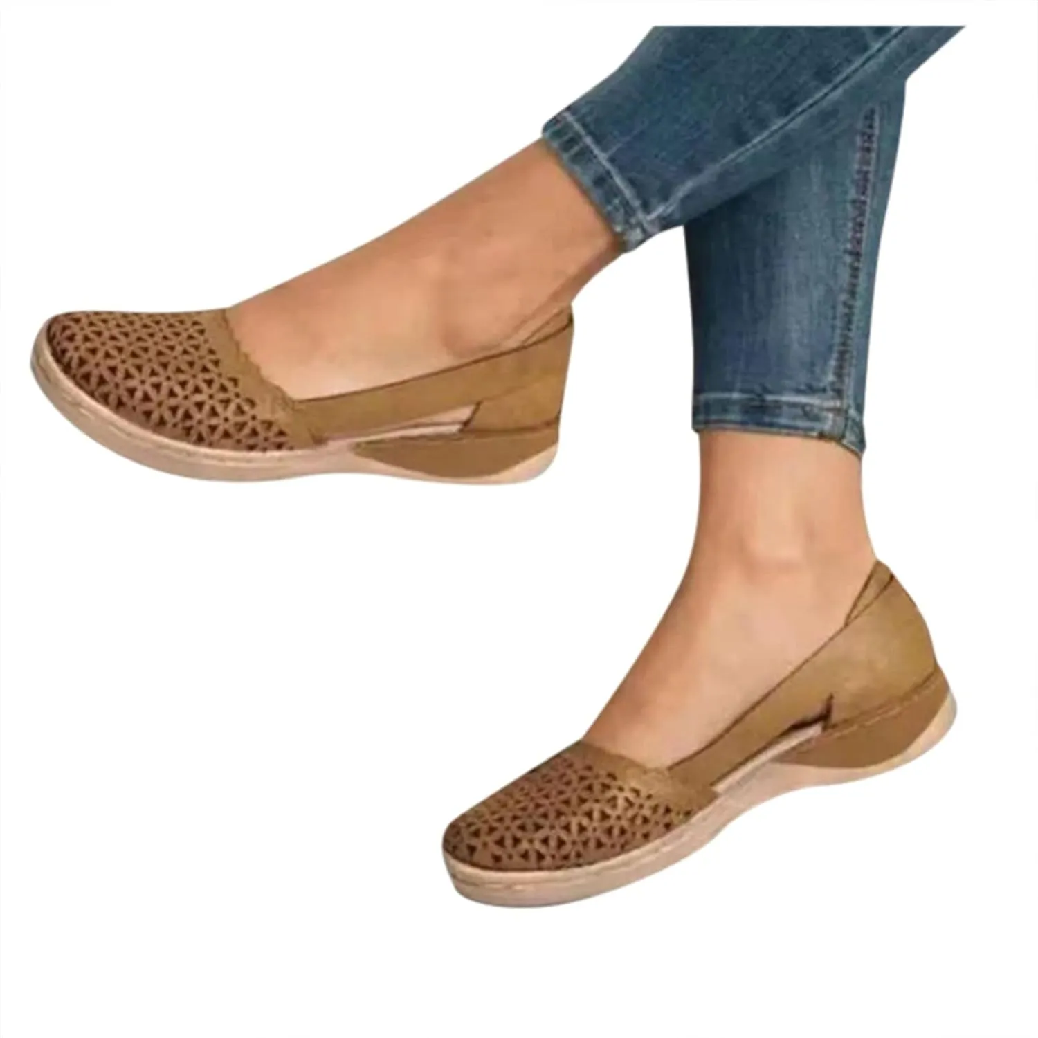 Women's Comfort Walking Boat Shoe Womens Breathable Flats Shoes Women's Loafers Fashion Comfortable Flats