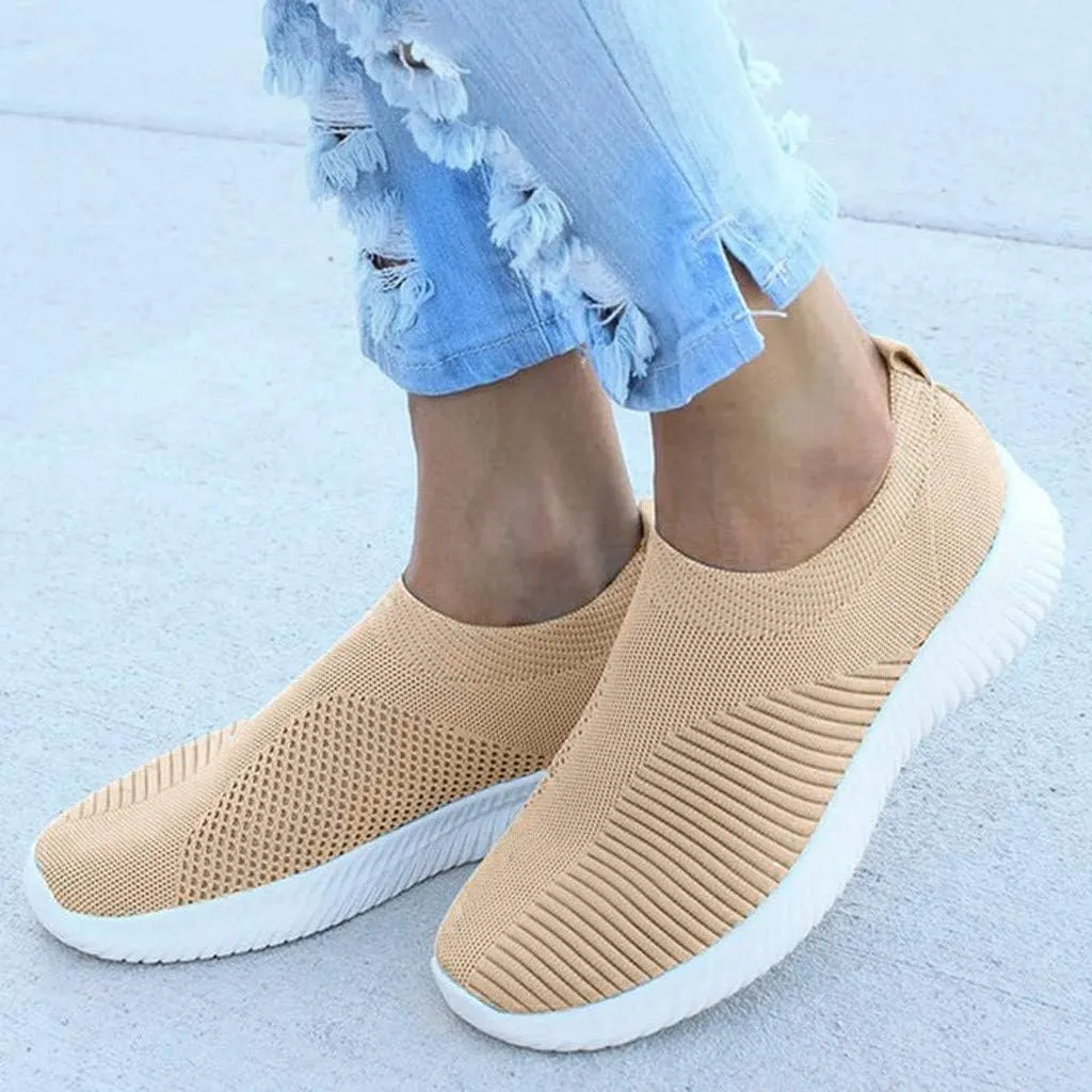 Women's Fashion Sport Breathable Mesh Platform Sneakers Pull On Sneakers Womens Womens Shoes Casual Fall Slip On Wide Width Women Sneakers Size 9.5 Wide Zapatos OrtopéDicos para Mujer De Vestir