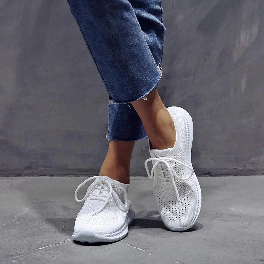Women's Fashion Sport Breathable Mesh Platform Sneakers Slip On Tennis Shoes Women Size 11 Workout Shoes for Women Gym Arch Support Women's Sneakers Size 8 Slip On Fall Shoes for Women 2023 Slip Ons