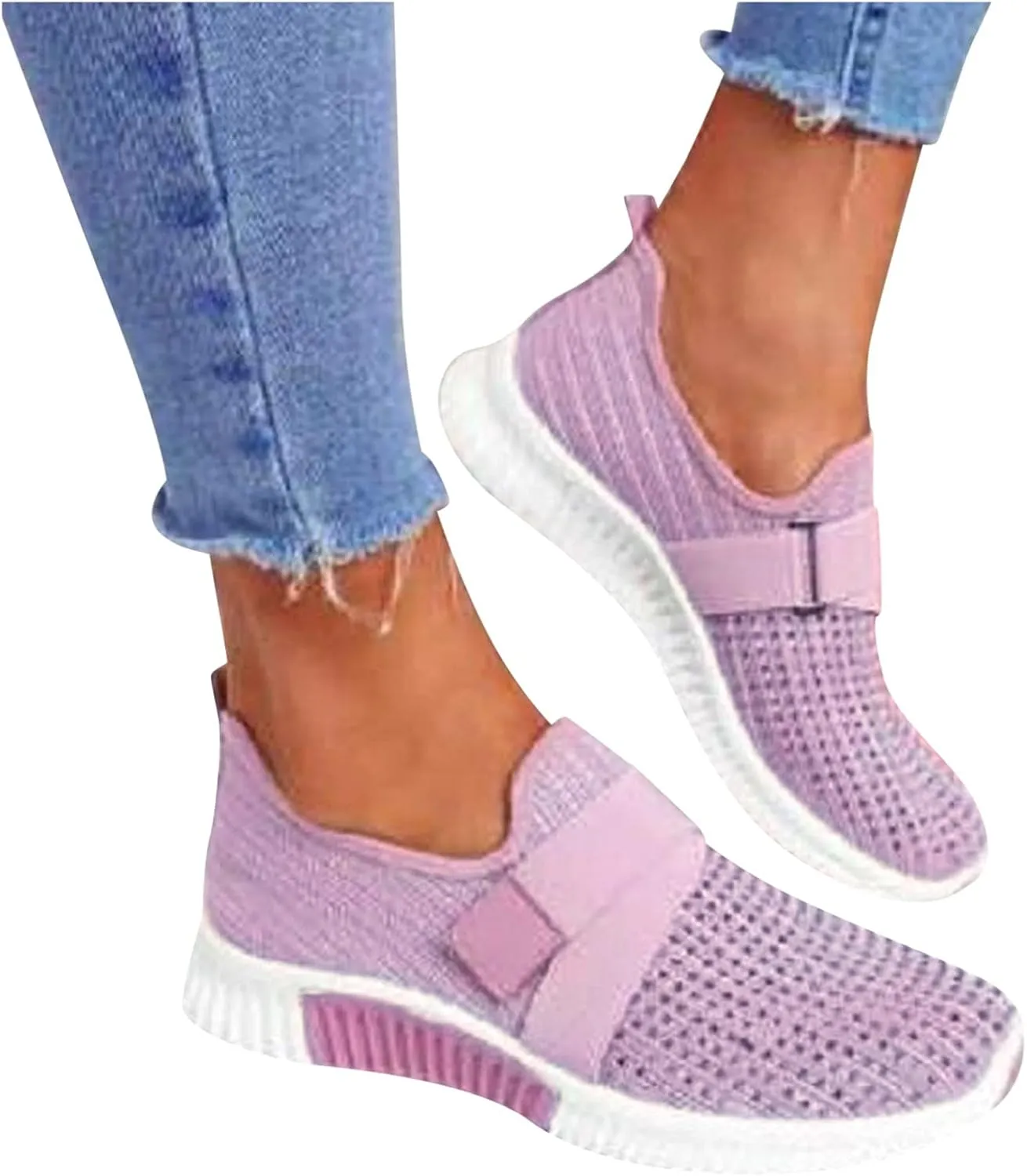 Women's Running Shoes All Black Pull On Sneakers Womens Black Womens Slip On Shoes with Arch Support Washable Womens High Top Sneakers Black Trendy Slip On Sneakers for Women 2023