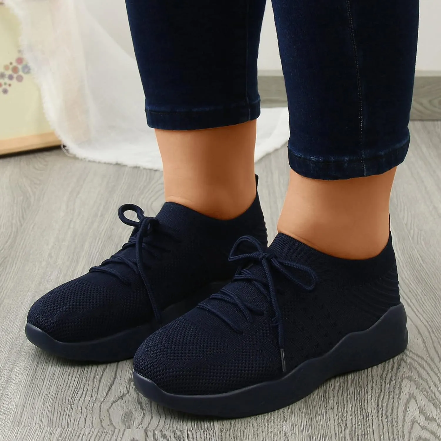 Women's Slip on Sneakers Shoes Woven Orthopedic Womens Tennis Shoes Boots Women's Shoes Casual Black Sneakers Slip On Tennis Shoe Loafers Shoe