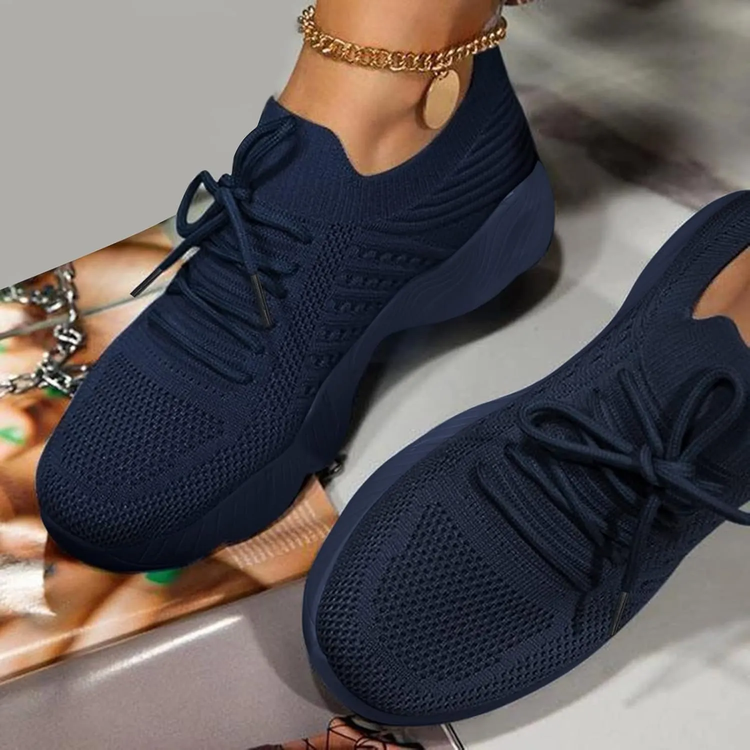 Women's Slip on Sneakers Shoes Woven Orthopedic Womens Tennis Shoes Boots Women's Shoes Casual Black Sneakers Slip On Tennis Shoe Loafers Shoe