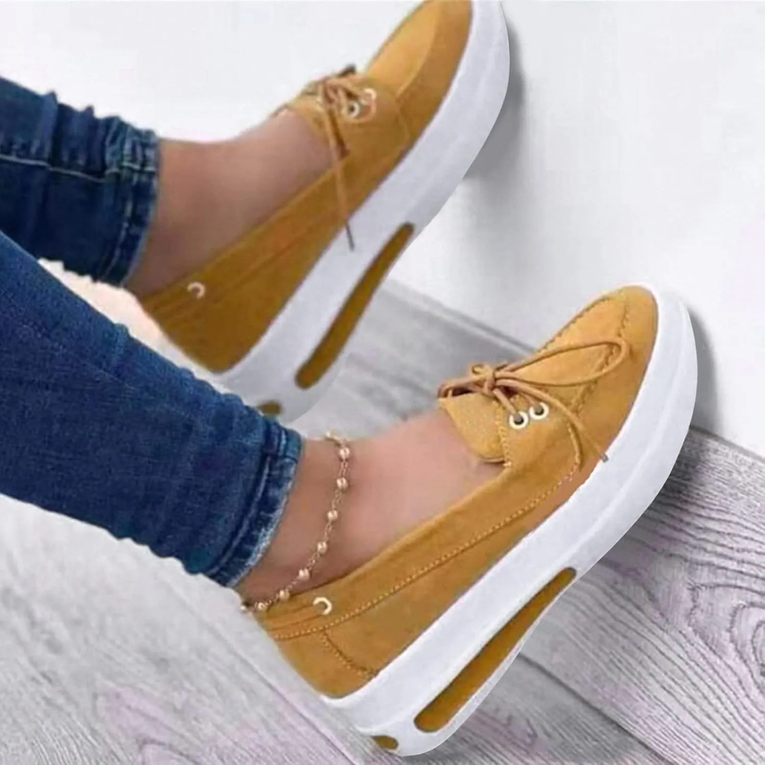 Womens Sneakers Casual Women Comfortable Arch Support Non-Slip Flat Shoes Womens Hiking Shoes Lightweight Women Sneakers Womens Shoes Nursing Casual Slip Ons Wide Width