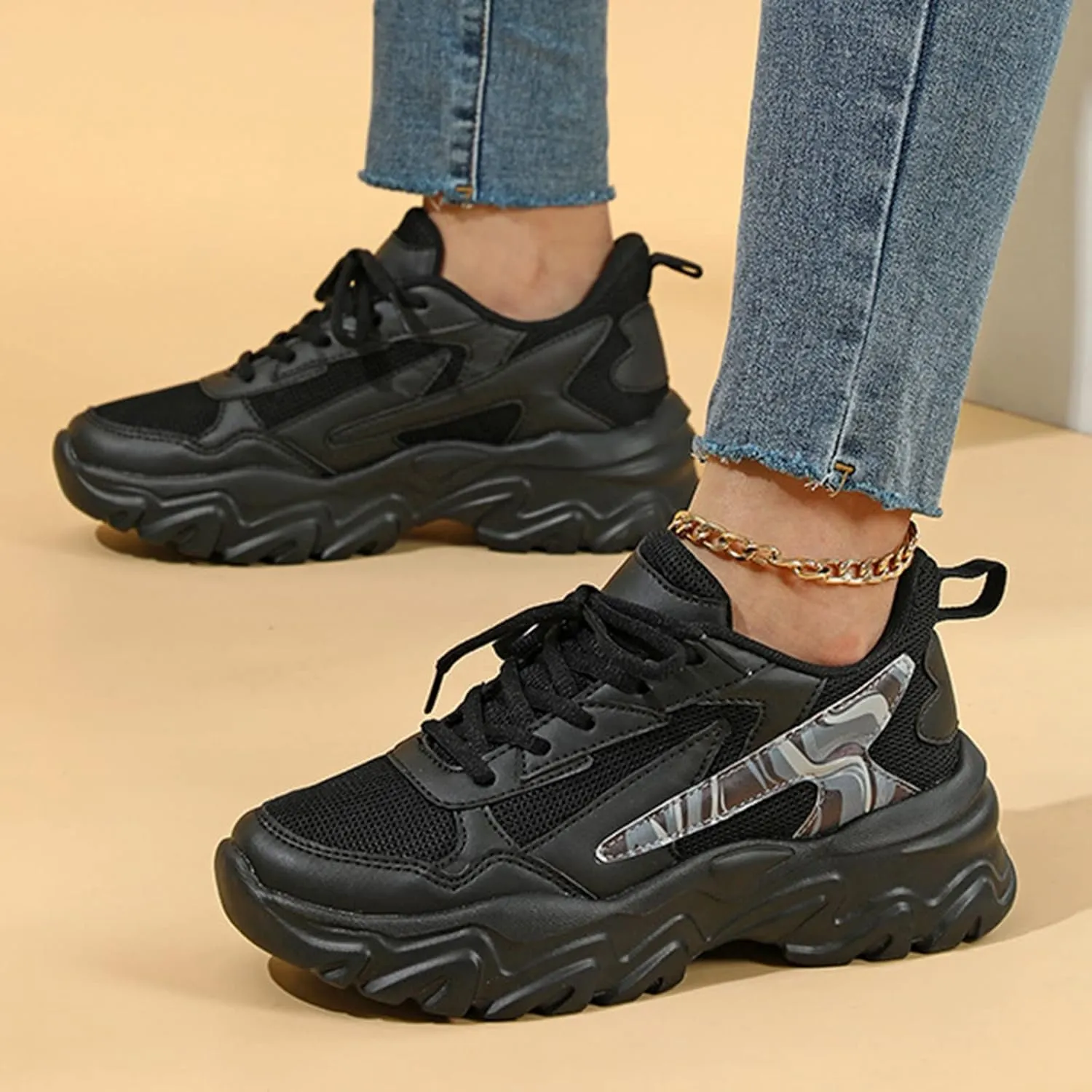 Women's Sneakers Wide Width Walking Shoes Women Comfort Wide Width Womens Slip On Sneakers Sneakers for Women Slip Ons Zapatos Antideslizantes para Mujer De Cocina