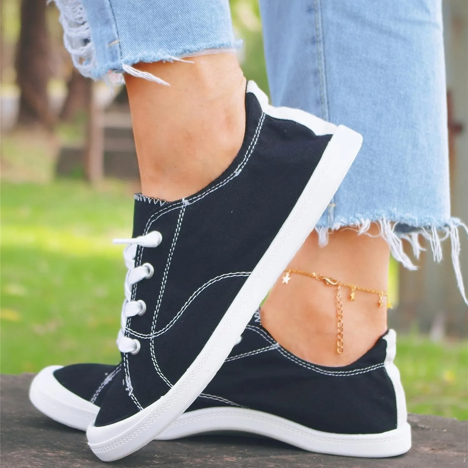 Womens Trail Running Shoes Size 11 Wide Womens Non Slip Work Shoes Wide Width Black Dressy Flats Shoes Women Womens Platform Sneakers Fashion Slip On Walking Shoes Women Black