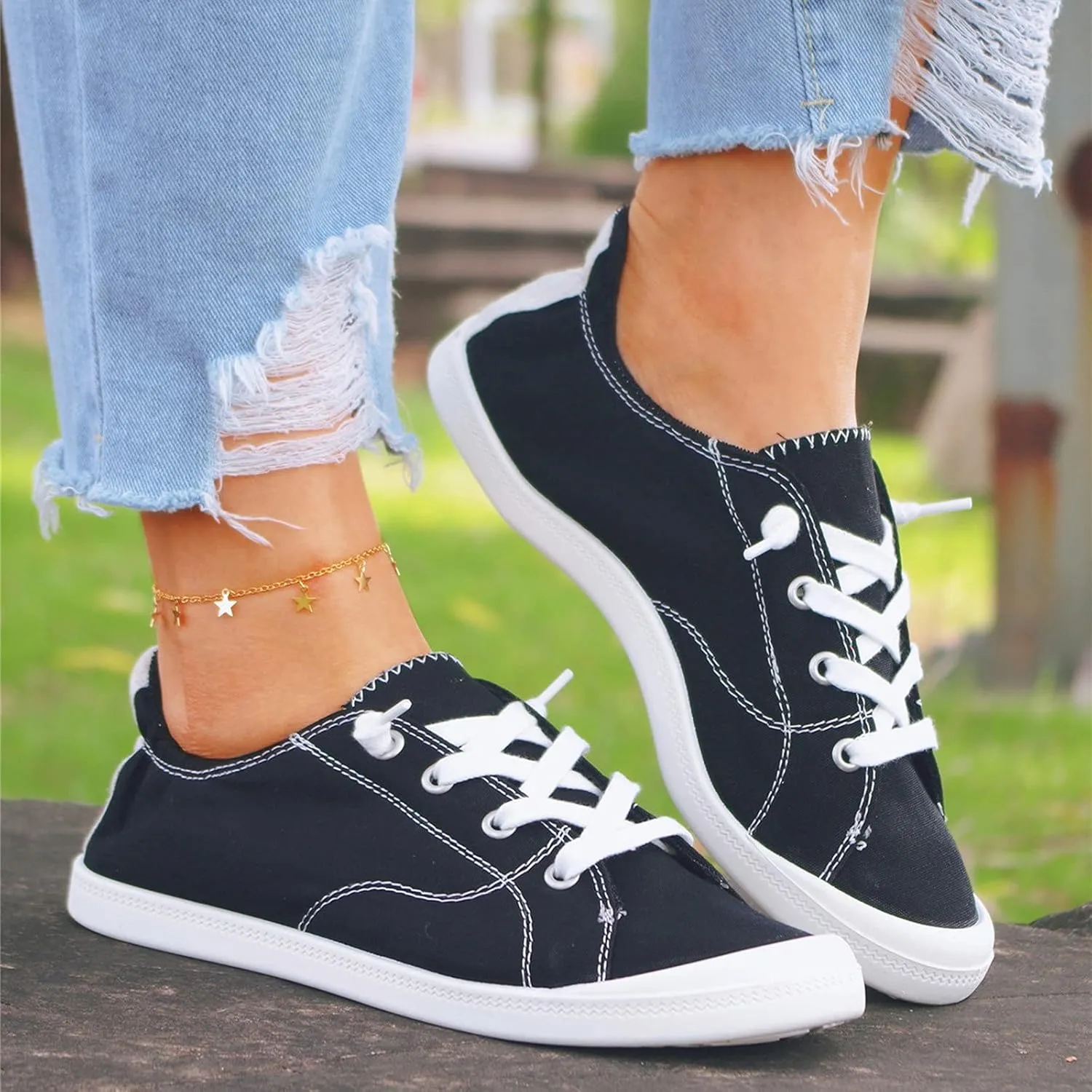 Womens Trail Running Shoes Size 11 Wide Womens Non Slip Work Shoes Wide Width Black Dressy Flats Shoes Women Womens Platform Sneakers Fashion Slip On Walking Shoes Women Black