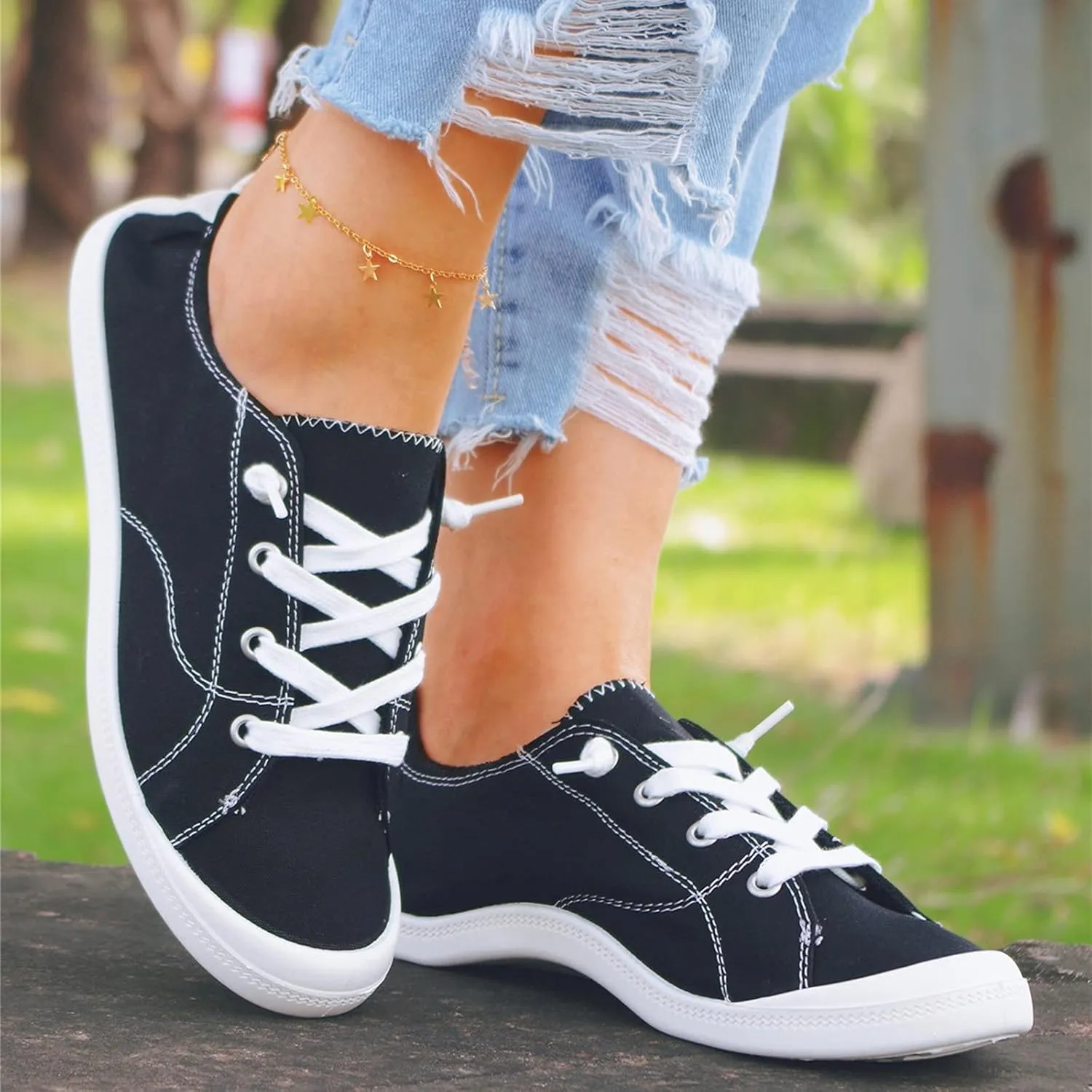 Womens Trail Running Shoes Size 11 Wide Womens Non Slip Work Shoes Wide Width Black Dressy Flats Shoes Women Womens Platform Sneakers Fashion Slip On Walking Shoes Women Black