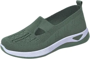 Women's Woven Orthopedic Breathable Soft Shoes Womens Running Shoes Arch Support Shoes Dressy Casual Wedge Sneakers Tennis Shoe Loafers Dress Shoe