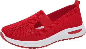 Women's Woven Orthopedic Breathable Soft Shoes Womens Running Shoes Wide Width Women Shoes Casual Shoes Sneakers Slip On Tennis Shoe Casual Loafers