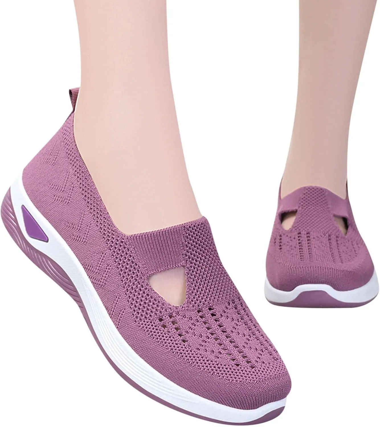Women's Woven Orthopedic Breathable Soft Sole Non Slip Work Shoes Women Walking Men Casual Shoes Women Shoes Sneakers Black Tennis Shoe Loafers Shoe